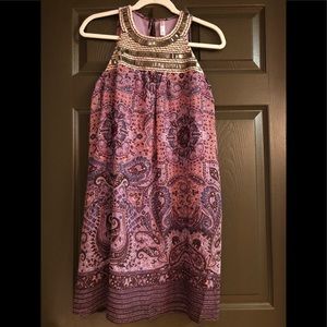 Purple Paisley Dress